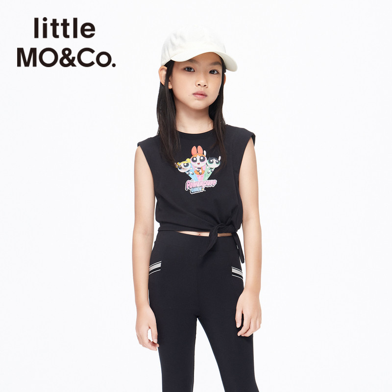 Flying days Little policewoman IP-little-moco child clothing 23 summer dress new girl pure cotton sleeveless T-shirt vest-Taobao