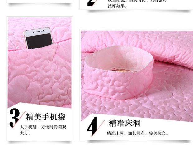 Một mảnh làm đẹp trải giường bốn bộ đặc biệt cung cấp giải phóng mặt bằng câu lạc bộ màu xanh quản lý giường váy đơn cotton lanh massage ga trai giuong cho spa