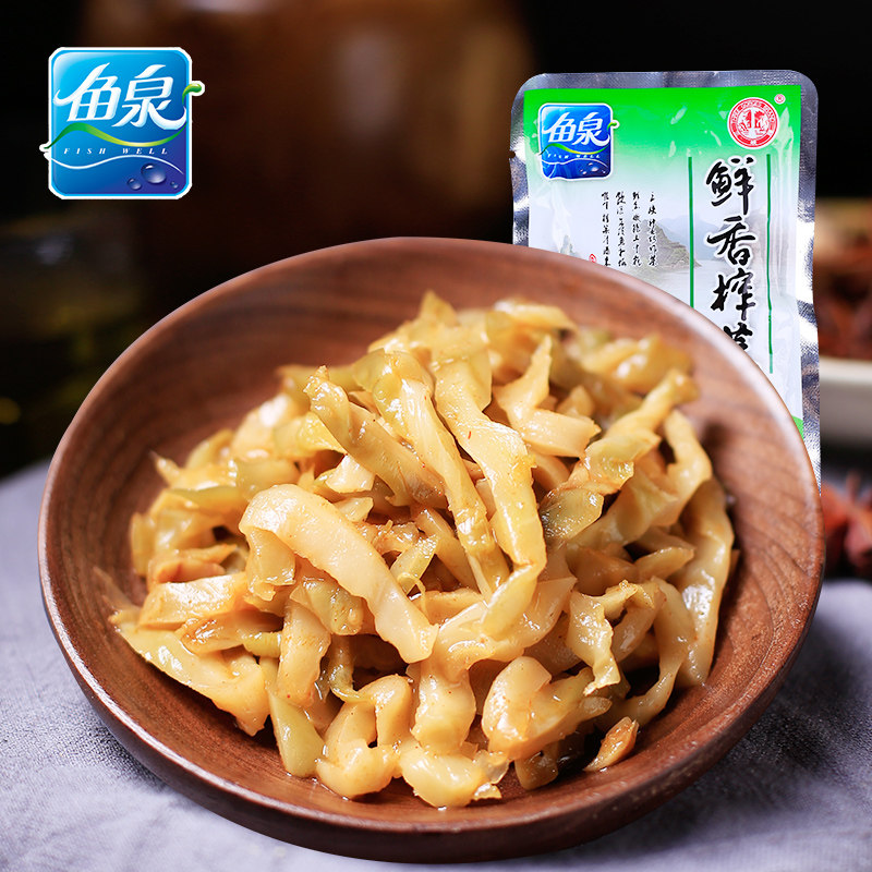 Chongqing mustard mustard fish spring mustard mustard 60g fresh fragrant mustard in the Three Gorges, student meal, small package of food in bags