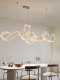 Italian streamer chandelier designer creative long wavy restaurant hotel cashier desk tea room lighting
