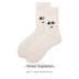 Quỷ cười vớ thủy triều vớ thương hiệu vớ ống nam và nữ vớ cotton cá tính sáng tạo vớ Harajuku thủy triều đường phố châu Âu và Mỹ - Vớ bông tất cổ cao Vớ bông