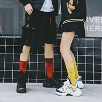 Colored socks childrens socks Korean stockings mens tide socks street skates childrens stockings