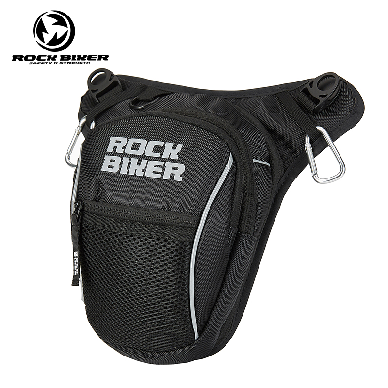 ROCK BIKER PURSE LOCOMOTIVE Rider Rider Bag Locomotive Riding Skew Cross Anti-Leakage Folding Light Leg Bag