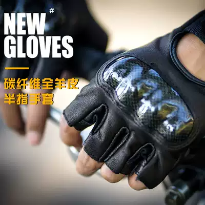 ROCK BIKER retro leather locomotive riding half finger gloves male full finger locomotive autumn and winter warm waterproof