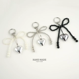 Небольшой дизайнерский милый брелок из жемчуга с бантиком, подвеска, простой и элегантный дизайн