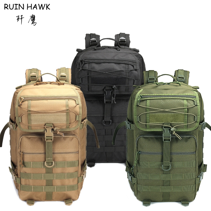 Outdoor Climbing Bag Camouflak Tactical Net Pocket Riding hiking equipment Wild Camp new large capacity 3P Shoulder Bag Back Sack