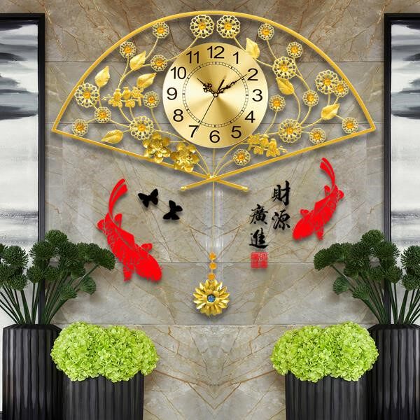 Watch clock hanging clock Living room Modern minimalist Silent Bedroom Creative Personality Atmospheric Quartz Clock home Electronic clock