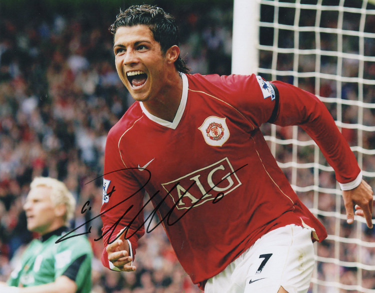 Cristiano Ronaldo signed autograph photo 8x10 proof coa framed Manchester United | eBay
