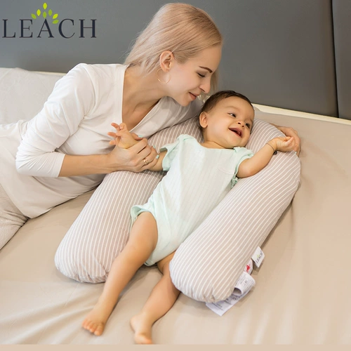 LEACH Детская подушка для шеи для сна для кормящих грудью для новорожденных, с защитой шеи