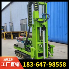 Копер 微型光伏打桩机螺旋拧地钉小型履带气动潜孔钻水井钻机电线杆钻孔