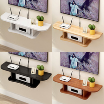 Wall shelf partition living room TV background wall decoration frame wall hanging TV cabinet bedroom set-top box sub-shelf