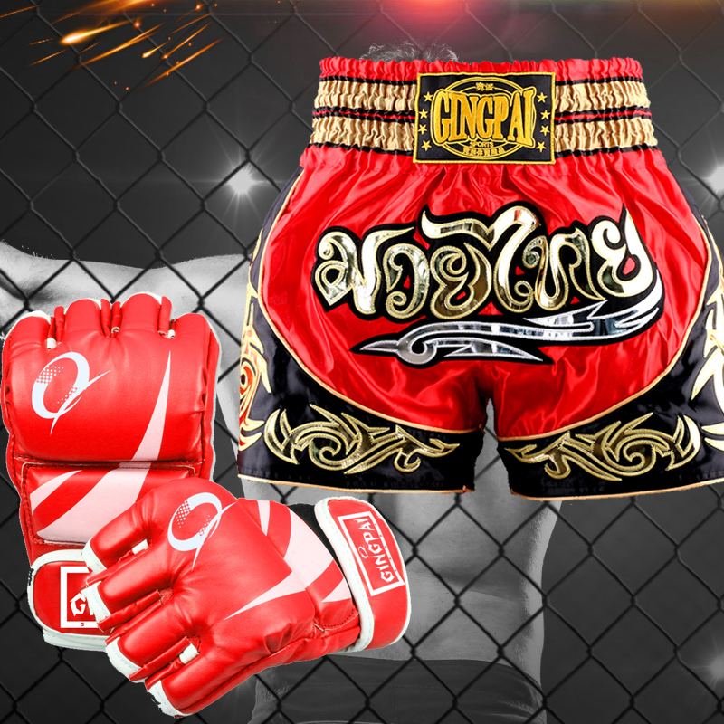 Nzer Thai Tai Boxing Shorts Adult Men And Women Professional Training Performance Boxing Martial Arts Loose to Fight Pants