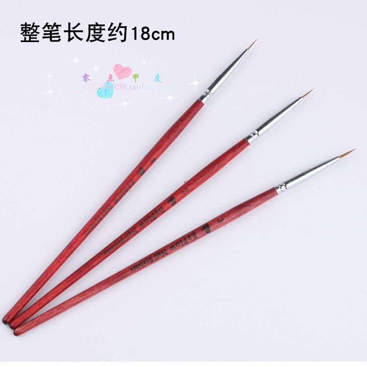 Nail Art Tools Line Vẽ Bút Vẽ Bút Bút Gỗ Hình Hoa Pen Bút Fine EZFLOW Nhỏ - Công cụ Nail cọ nét gel