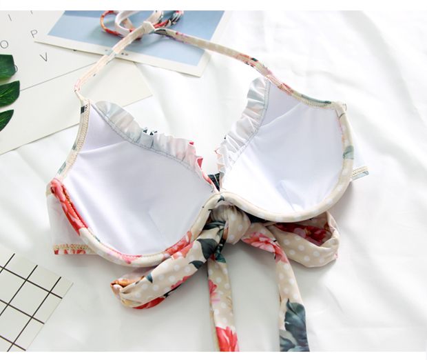 Áo tắm Hàn Quốc nữ ba mảnh bikini nhỏ nước hoa chia nhỏ váy bảo thủ ngực nhỏ thu thập bộ đồ tắm mùa xuân nóng - Bikinis áo tắm đẹp 2020