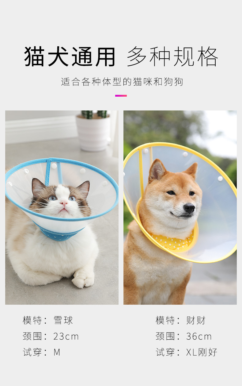 Elizabeth vòng cổ chó cung cấp cổ áo cổ chó mèo cổ áo mèo Elisabeth chống cắn sọ - Cat / Dog hàng ngày Neccessities 	mua bát ăn cho chó	