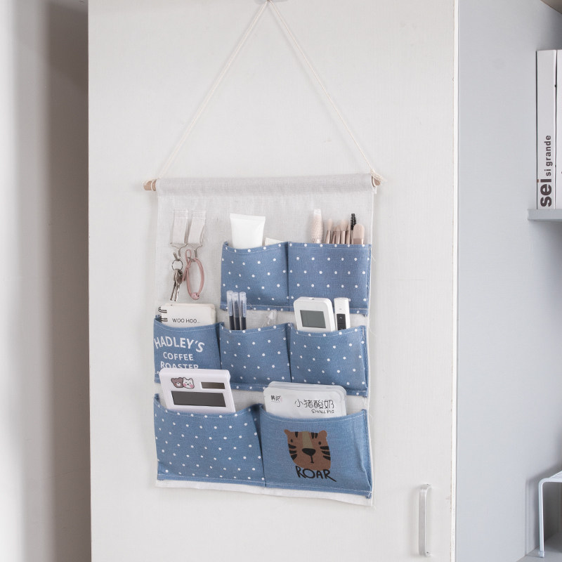 Containing hanging bag wall Hanging Dormitory accommodating door rear headboard Small cloth bag Wall Placement Bag Suspended Wall-mounted Wall Holding