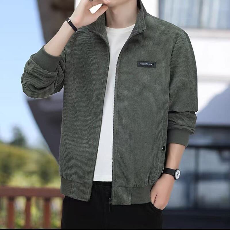 Spring and Autumn Corduroy Men's Jacket 2026 Spring New Slim Fit Casual Jacket Fashionable Loose Comfortable Outerwear Spring and Autumn Corduroy Men's Jacket 2026 Spring New Slim Fit Casual Jacket Fashionable Loose Comfortable Outerwear