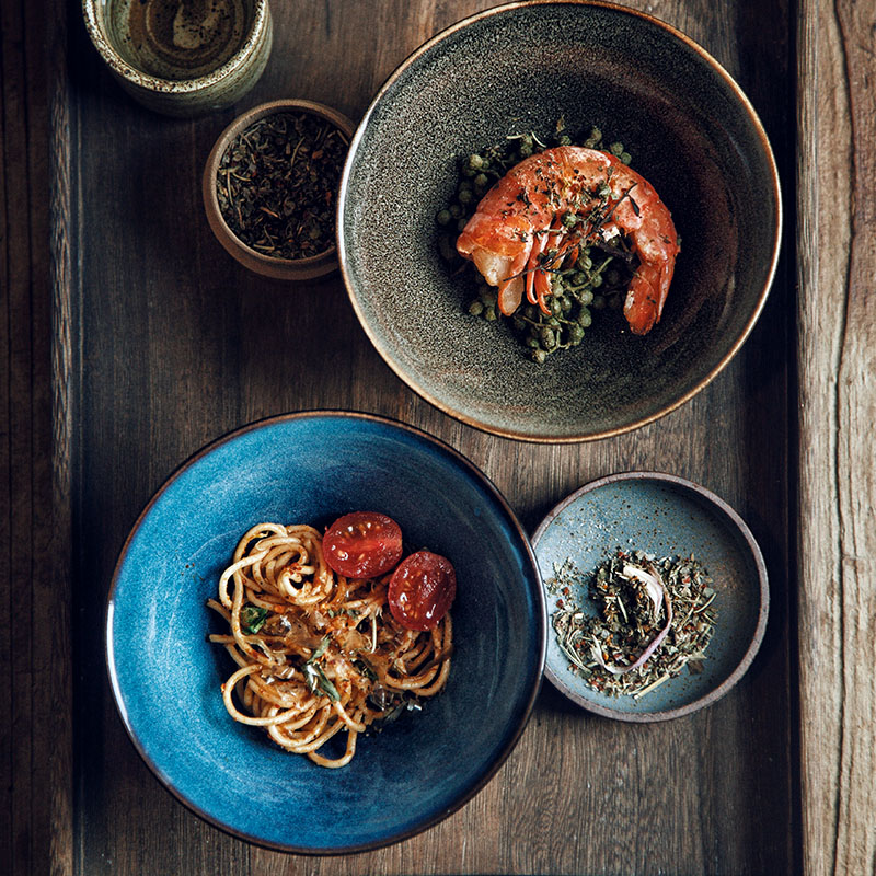 Pull Noodles Bowl Home Dining Room Creative Ceramic Soup Bowl Large Rice Bowl Rice Bowl Small Dish Bowl Fruit Bowl Day Style Bucket Hat Bowl