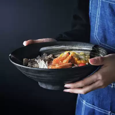 Creative ceramic tableware Hat bowl Fruit bowl Vegetable bowl Pastry salad bowl Instant noodle bowl Soup bowl Japanese large ramen bowl
