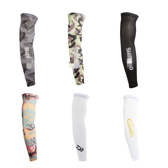 New outdoor summer fishing sunscreen sleeves ice silk fabric hand sleeves ice sleeves anti-ultraviolet arm sleeves leggings