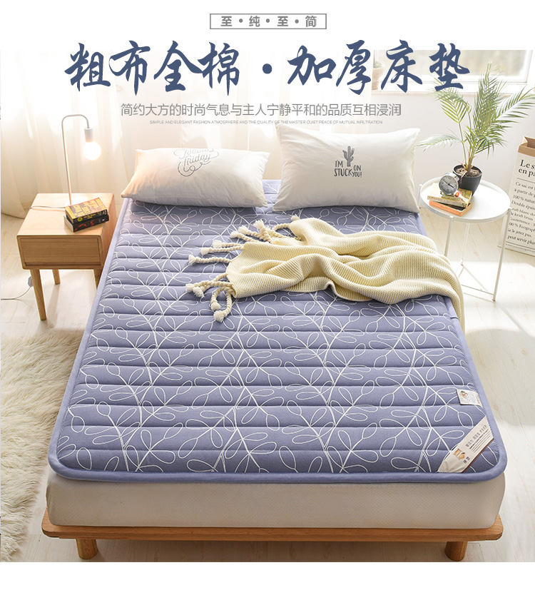 Nhật bản-phong cách tatami nệm cotton cũ vải thô sàn mat ngủ gối gấp mùa đông và mùa hè dual-sử dụng cứng lười biếng