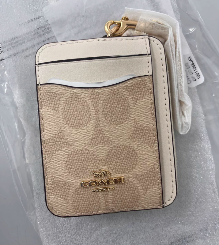 Coach Chain Zipper Small Square Bag Thick Card Holder Coin Purse Key Bag Women's Bag Valentine's Day Gift