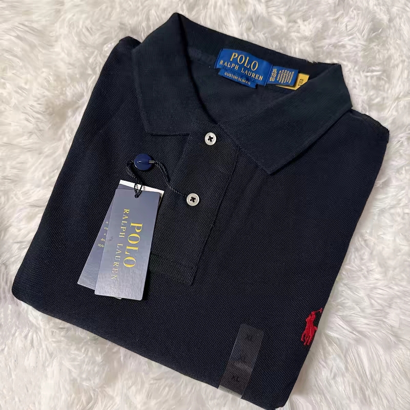 Ralph Lauren Men's Casual Pure Cotton Lapel Short-Sleeved Polo Shirt Mesh T-Shirt Pique Cotton Ralph Lauren Men's Casual Pure Cotton Lapel Short-Sleeved Polo Shirt Mesh T-Shirt Pique Cotton