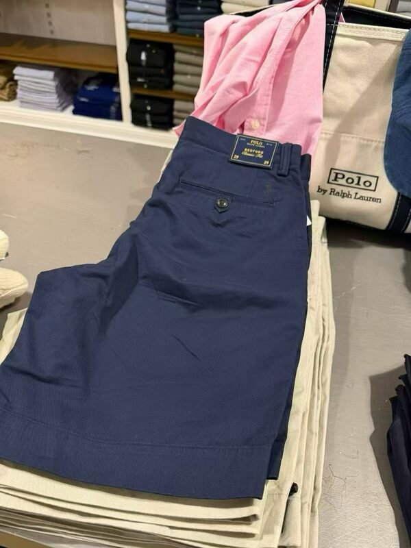 Polo Ralph Lauren Men's Pure Cotton Shorts with Pony Logo Casual Pants Direct from the Usa