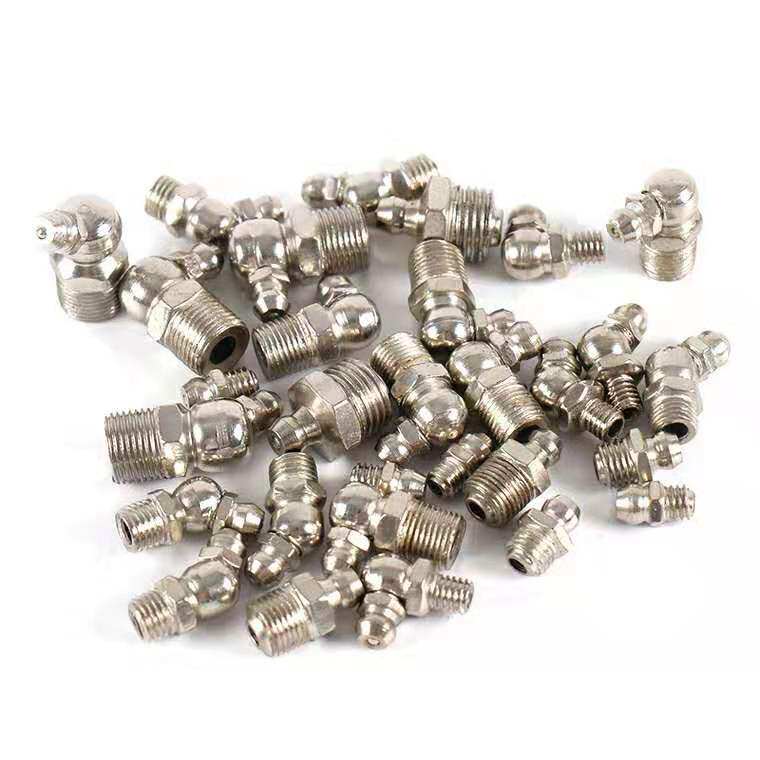 High-quality iron cream mouth galvanized cream mouth general high-pressure oil mouth M6M8M10M12 right-angle elbow cream mouth