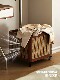 Second-Hand Solid Wood Coat Rack, Bedroom Floor-Standing Mobile Metal Clothes Rack, Indoor Entryway Bag Rack, Clothes Storage Rack