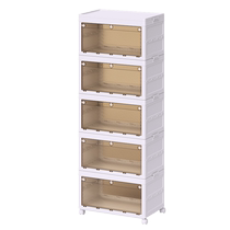 Storage cabinet storage cabinet folding storage box household clothes storage box living room toys snacks multi-layer storage shelf