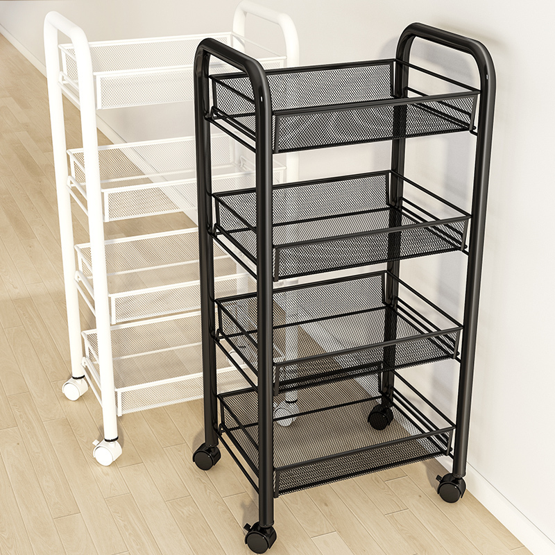 Kitchen Storage Rack, Household Storage Shelf, Floor-Standing Multi-Layer Organizer, Small Trolley, Multifunctional Vegetable Basket Kitchen Storage Rack, Household Storage Shelf, Floor-Standing Multi-Layer Organizer, Small Trolley, Multifunctional Vegetable Basket