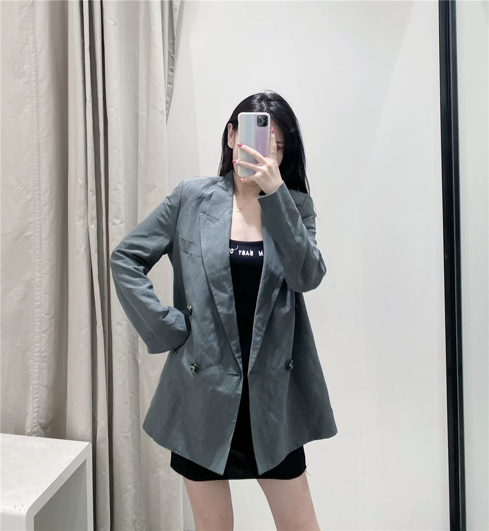 TW Tide Station Spring 2020 new ZA home thời trang áo hai dây ngực 02761056500 - Business Suit