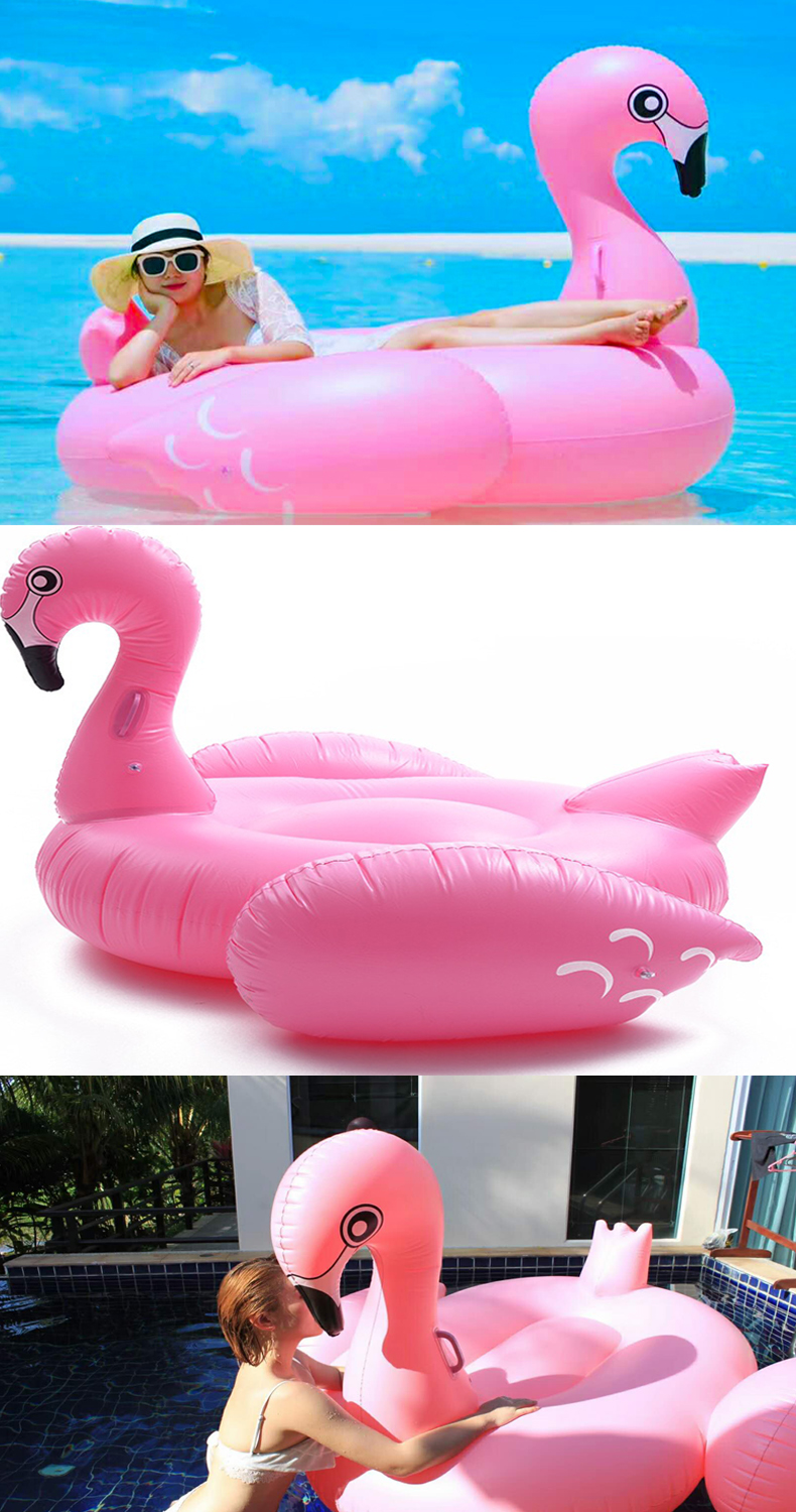 Vòng bơi flamingo dày nam và nữ người lớn cưỡi nước Unicorn con công nổi giường nổi hàng bơi vòng phao bơi cổ cho bé