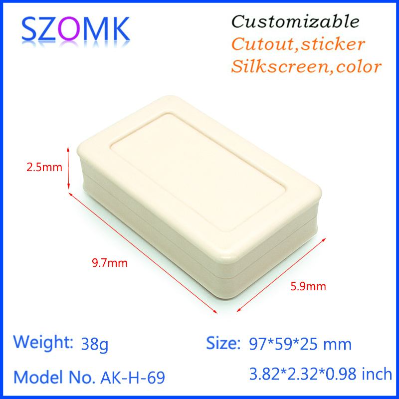 96 96 * 60 * 25 handheld handheld glue housing portable plastic electronic housing meter plastic handheld box H69