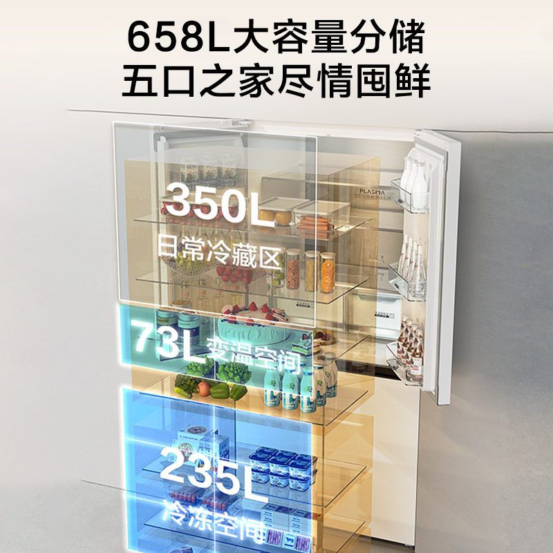 格力BCD-658WGNEK2SPDCA冰箱图片