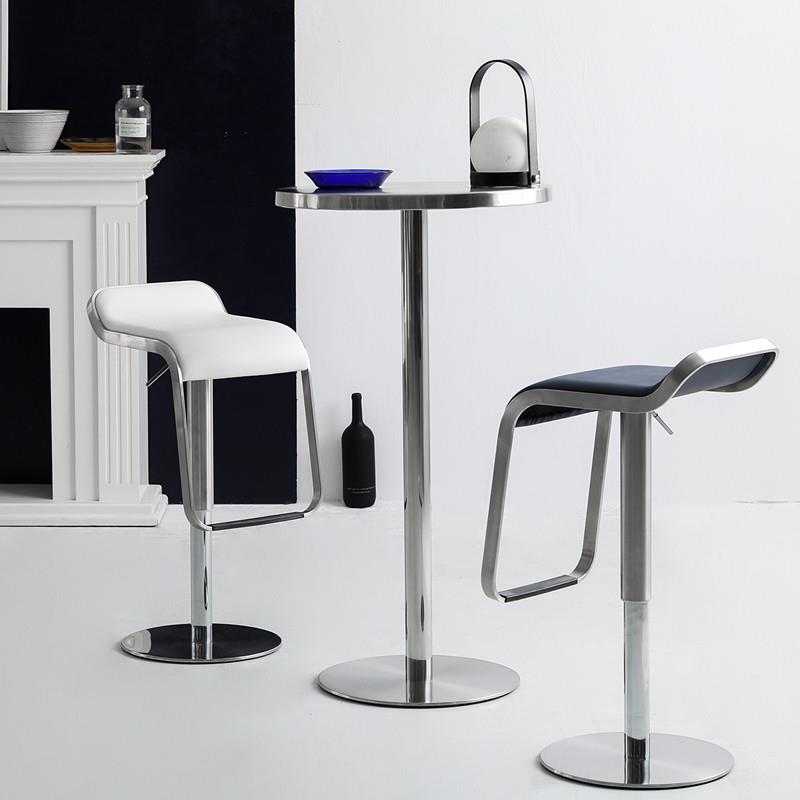 High Foot Table Metal Bar Table Commercial Outdoor Table Bar Chairs Combined Stainless Steel Wire Drawing Bar Table Minimalist Table-Taobao