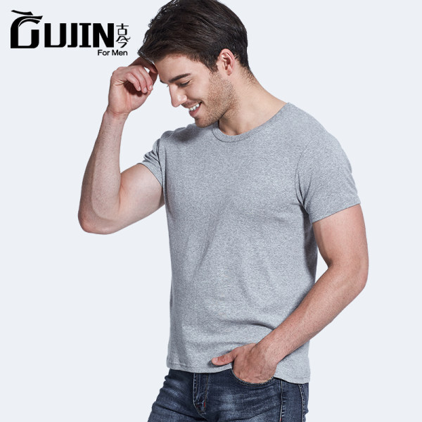 中华老字号 古今 纯棉 男式短袖T恤 天猫优惠券折后￥20包邮（￥35-15）圆领、V领多色可选