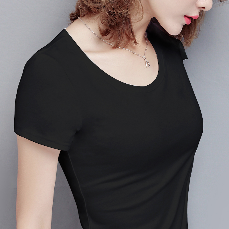 tight fitting black shirt