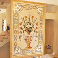 Каменная мозаичная головоломка Фоновая стена вход в домашнее крыльцо.