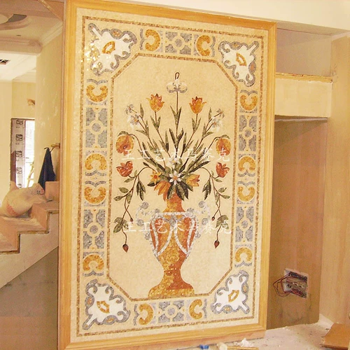 Каменная мозаичная головоломка Фоновая стена вход в домашнее крыльцо.