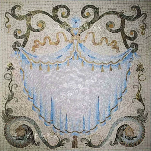 Каменная мозаичная головоломка Фоновая стена вход в домашнее крыльцо.