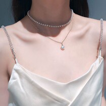 With diamond chain Rhinestone pearl sundress Shoulder strap accessories Bra strap replacement underwear Invisible bra strap exposed