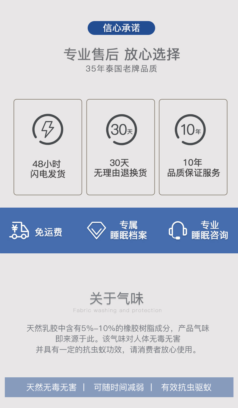 泰国进口 妮泰雅 二代工艺 乳胶按摩枕 图18