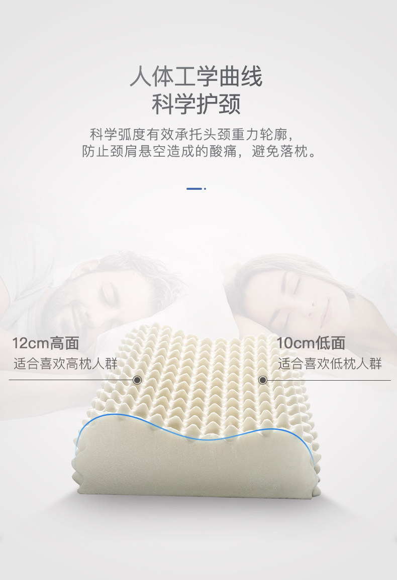 泰国进口 妮泰雅 二代工艺 乳胶按摩枕 图8