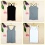 Camisole nữ mùa hè hoang dã kích thước lớn cotton phiên bản Hàn Quốc của tự mặc ngoài màu đen mặc áo sơ mi mỏng dây nhỏ phía dưới áo sơ mi ao b lo nu ca tinh