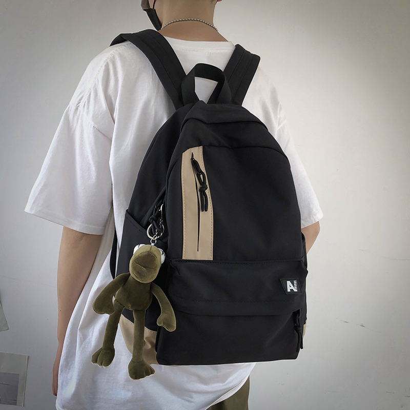 Double Shoulder Bag Men Tide Cards Casual Fashion Trends Han Edition High School College Students School Bags Ins women Tide Travel bags