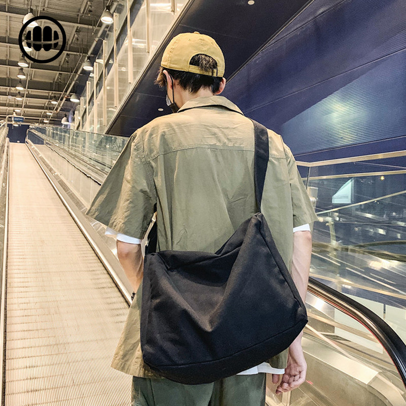 Bag women's 2020 new crossbody bag men's versatile ins sail cloth bag casual student large capacity shoulder bag