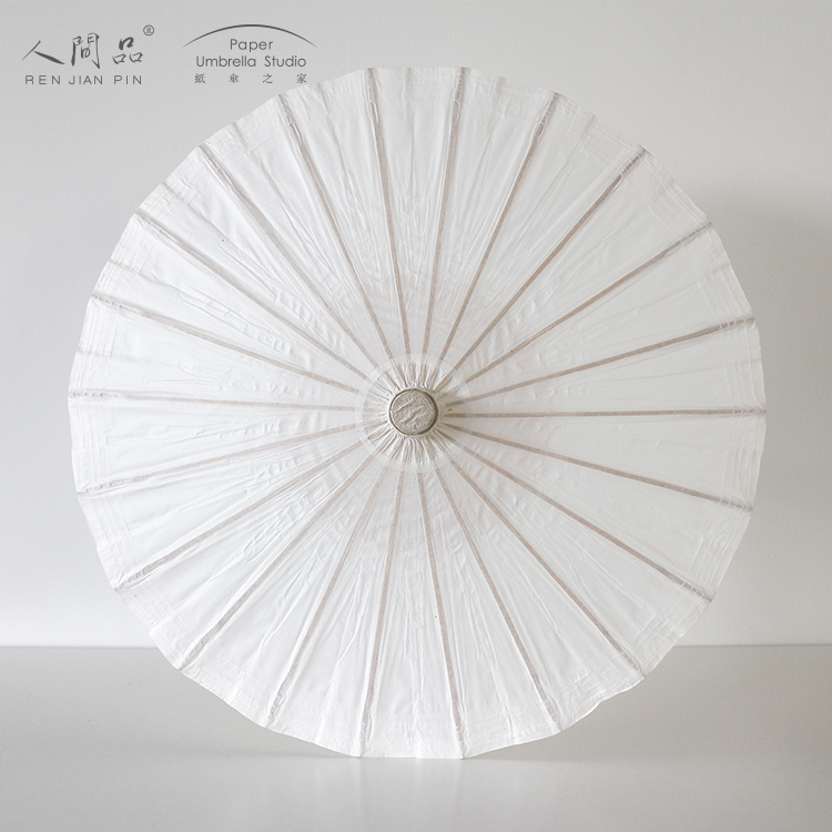 DIY small number white paper umbrella experience material bag paper umbrella House earthly goods white bottom white bottom line sketching small oil paper umbrella