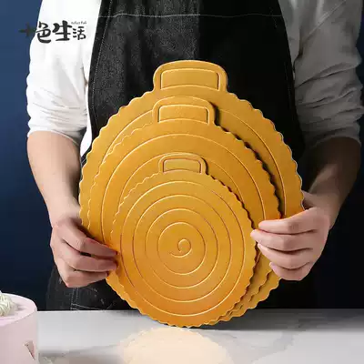 Golden cake pad Round birthday cheesecake bottom tray Snack small mousse pad 6 8 10 inch cardboard pad